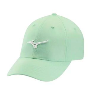 NEW Mizuno Tour Adjustable Lightweight Small Fit Golf Hat Robins Egg/White NWT